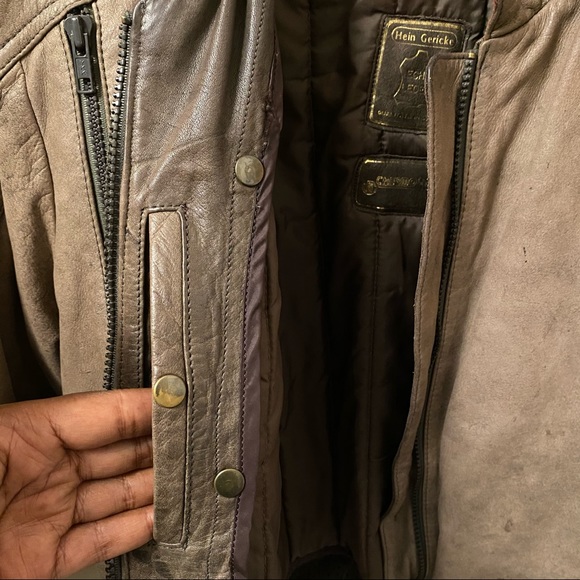 VINTAGE - LEATHER BOMBER JACKET - Picture 5 of 15